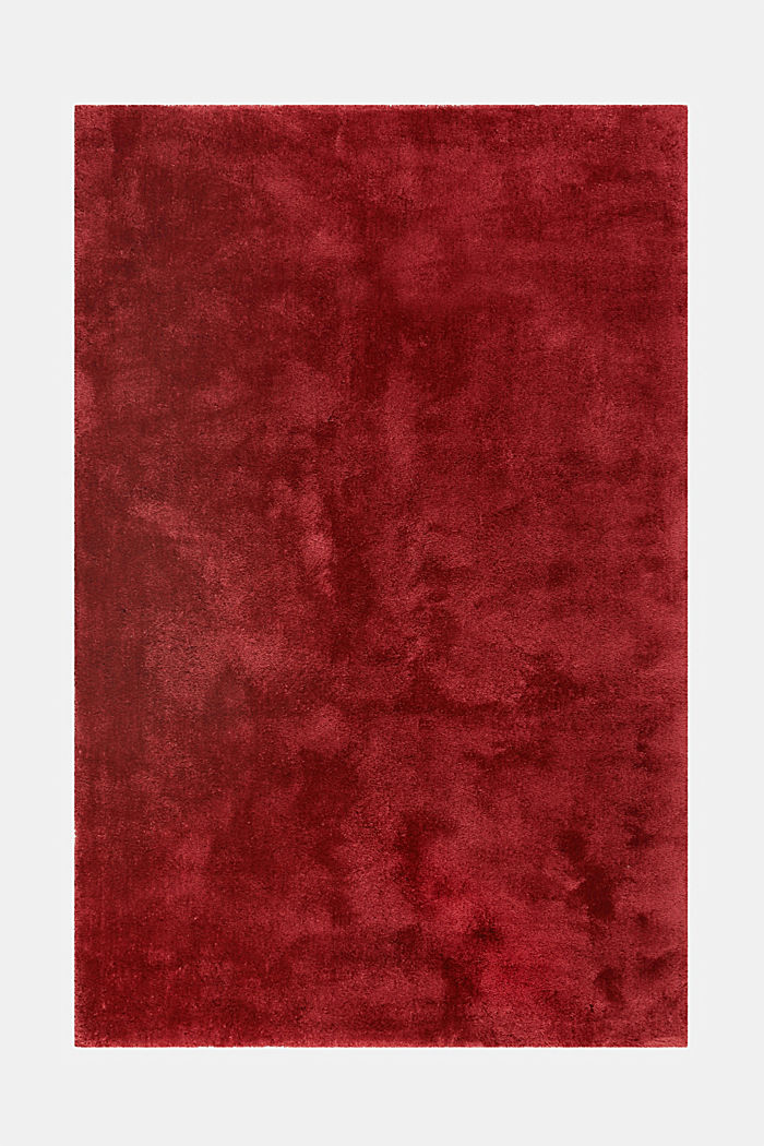Hochflor-Teppich im unifarbenen Design, RED, detail image number 6
