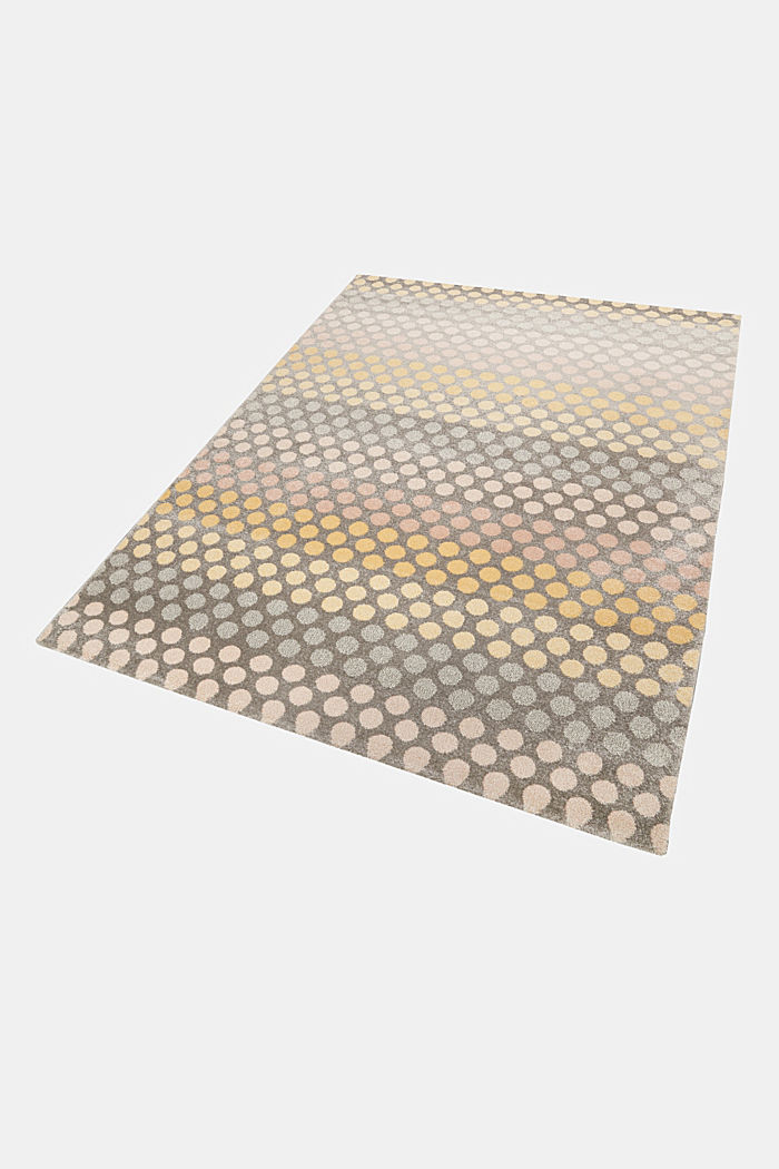 Web-Teppich mit dezentem Kreis-Muster, ORANGE, detail image number 4