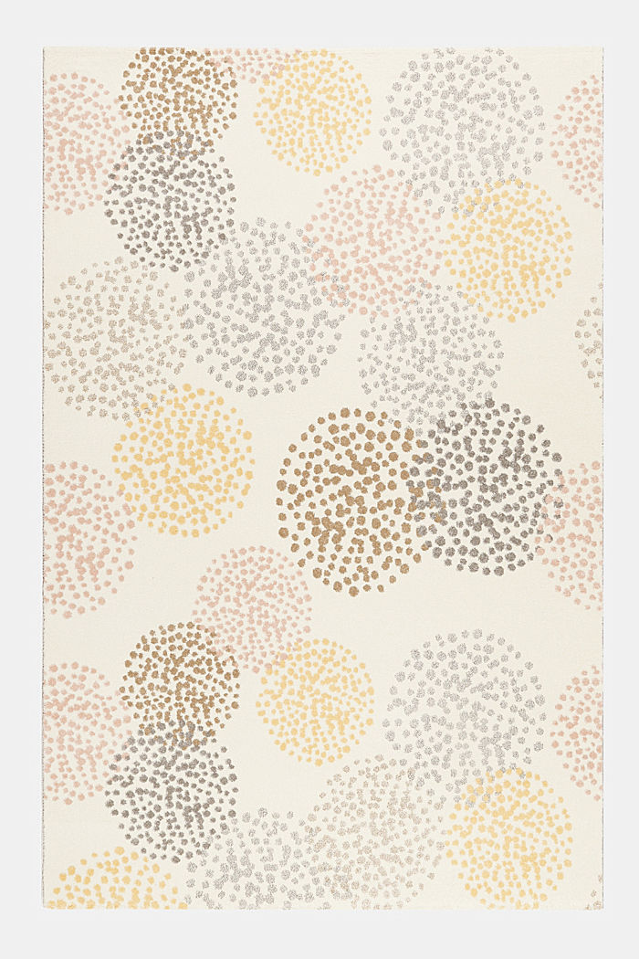 Kurzflor-Teppich mit Pusteblumen Design