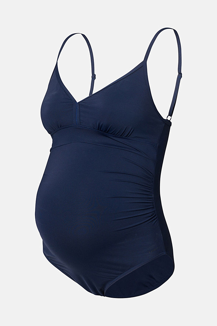 Swimsuit with padded cups, NIGHT BLUE, overview