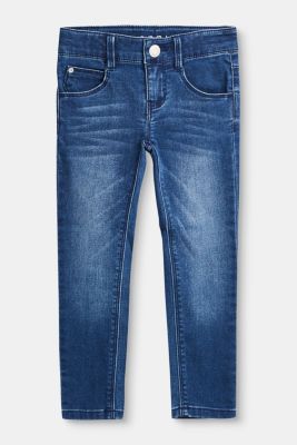 Esprit - Soft basic adjustable-waist stretch jeans at our Online Shop