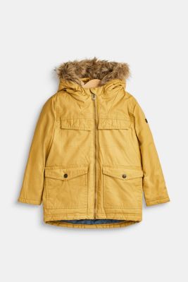 esprit parka with faux fur hood