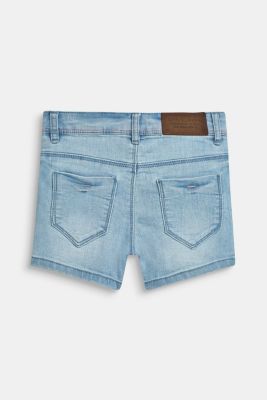 stretchy blue jean shorts