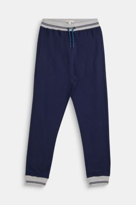 ribbed jogging bottoms