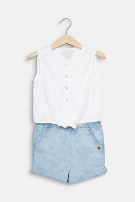 white broderie anglaise jumpsuit
